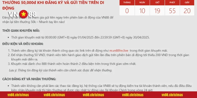 Nhận ngay khuyến mãi khủng, hoàn tiền thả ga